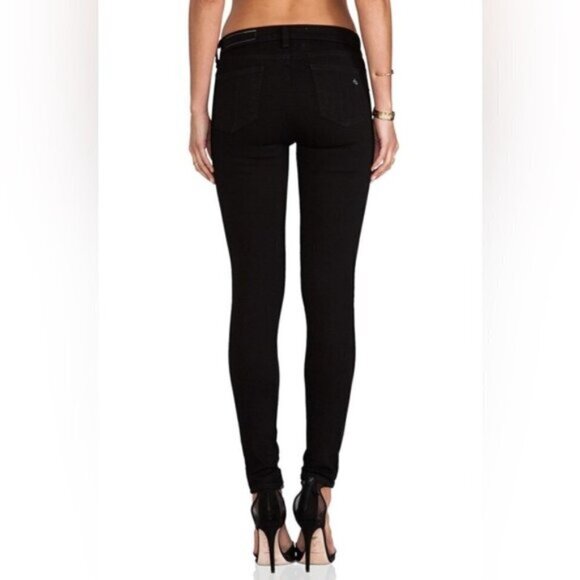 Rag & Bone Legging Skinny Jeans Blackout Denim Mid rise Stretch Size 25 - Picture 16 of 16